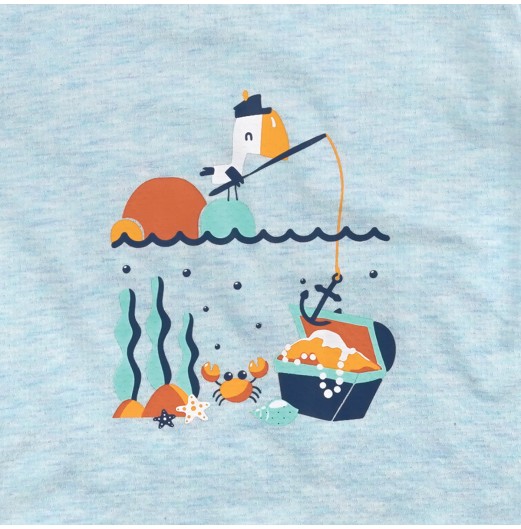 FIFFY OCEAN TREASURE SHORT SLEEVE + LONG PANT SUIT BAJU BAYI (4025040) FIFFY OCEAN TREASURE SHORT SLEEVE + LONG PANT SUIT BAJU BAYI (4025040)