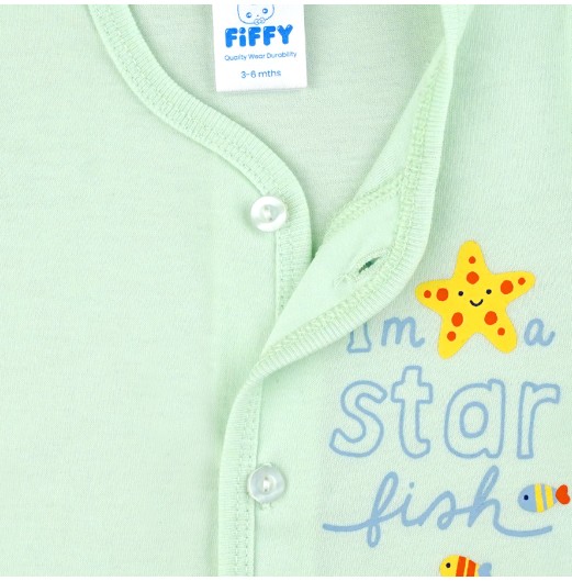 FIFFY STAR FISH SHORT SLEEVE VEST SUIT BAJU BAYI (4025043)