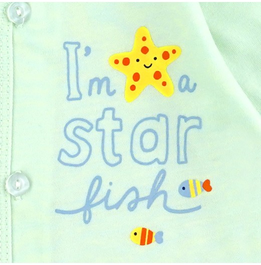 FIFFY STAR FISH SHORT SLEEVE VEST SUIT BAJU BAYI (4025043)