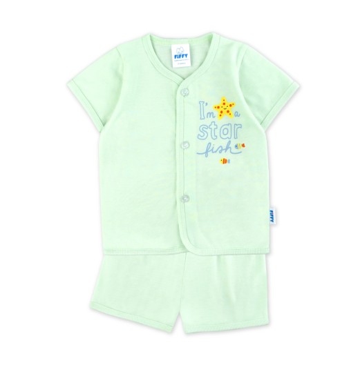 FIFFY STAR FISH SHORT SLEEVE VEST SUIT BAJU BAYI (4025043)