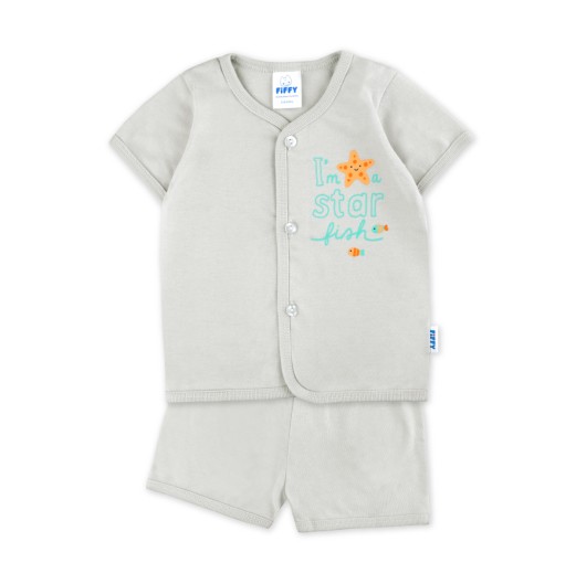 FIFFY STAR FISH SHORT SLEEVE VEST SUIT BAJU BAYI (4025043)