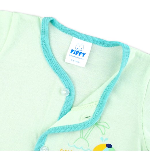 FIFFY CRAB EXPLORER SHORT SLEEVE VEST + LONG PANT SUIT BAJU BAYI (4025044)