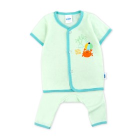 FIFFY CRAB EXPLORER SHORT SLEEVE VEST + LONG PANT SUIT BAJU BAYI (4025044)