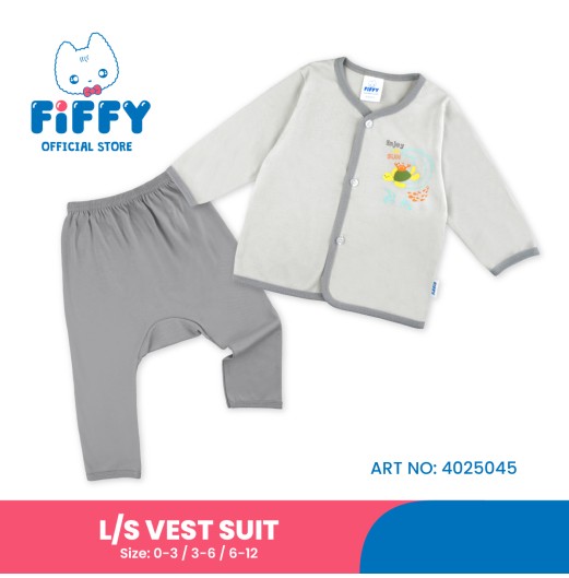 FIFFY ENJOY THE SUN LONG SLEEVE VEST SUIT BAJU BAYI (4025045)