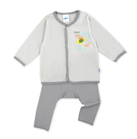 FIFFY ENJOY THE SUN LONG SLEEVE VEST SUIT BAJU BAYI (4025045)