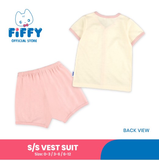 FIFFY TRAVEL BUDDY SHORT SLEEVE VEST SUIT BAJU BAYI (4026001) FIFFY TRAVEL BUDDY SHORT SLEEVE VEST SUIT BAJU BAYI (4026001)