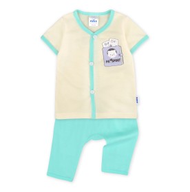 FIFFY READY TO TRAVEL SHORT SLEEVE VEST + LONG PANT SUIT BAJU BAYI (4026002)