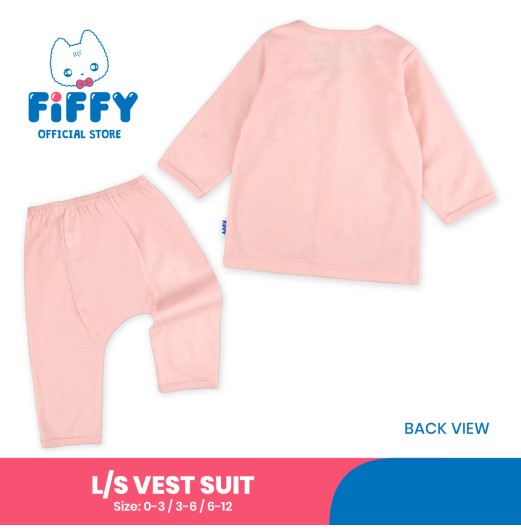 FIFFY TRAVEL BUDDY LONG SLEEVE VEST SUIT BAJU BAYI (4026003) FIFFY TRAVEL BUDDY LONG SLEEVE VEST SUIT BAJU BAYI (4026003)