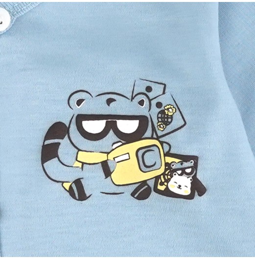 FIFFY TRAVEL BUDDY LONG SLEEVE VEST SUIT BAJU BAYI (4026003) FIFFY TRAVEL BUDDY LONG SLEEVE VEST SUIT BAJU BAYI (4026003)