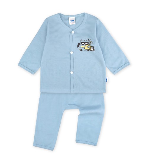 FIFFY TRAVEL BUDDY LONG SLEEVE VEST SUIT BAJU BAYI (4026003) FIFFY TRAVEL BUDDY LONG SLEEVE VEST SUIT BAJU BAYI (4026003)