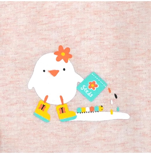 FIFFY LITTLE CHICKIE SHORT SLEEVE VEST + LONG PANT SUIT BAJU BAYI (4026005)