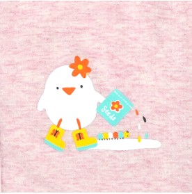 FIFFY LITTLE CHICKIE SHORT SLEEVE VEST + LONG PANT SUIT BAJU BAYI (4026005)