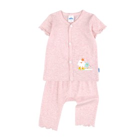 FIFFY LITTLE CHICKIE SHORT SLEEVE VEST + LONG PANT SUIT BAJU BAYI (4026005)