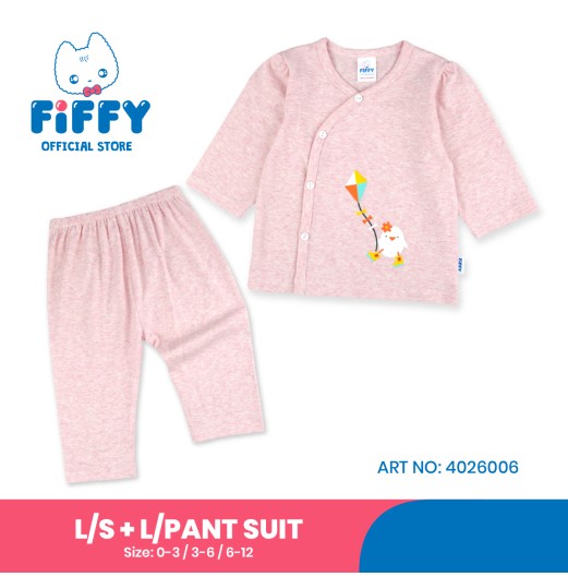 FIFFY LITTLE CHICKIE LONG SLEEVE VEST SUIT BAJU BAYI (4026006) FIFFY LITTLE CHICKIE LONG SLEEVE VEST SUIT BAJU BAYI (4026006)