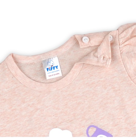 FIFFY RAINBOW GARDEN SHORT SLEEVE VEST + SHORT PANT SUIT BAJU BAYI (4026007)