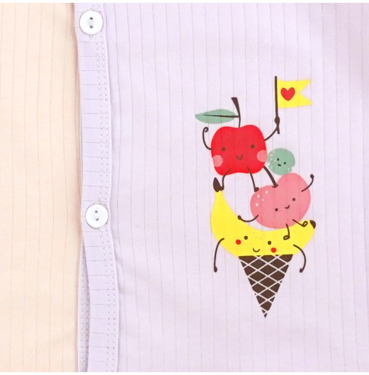 FIFFY FRUITY CONE SHORT SLEEVE + LONG PANT SUIT BAJU BAYI (4026011)