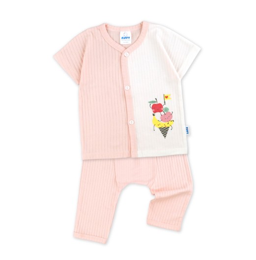 FIFFY FRUITY CONE SHORT SLEEVE + LONG PANT SUIT BAJU BAYI (4026011)