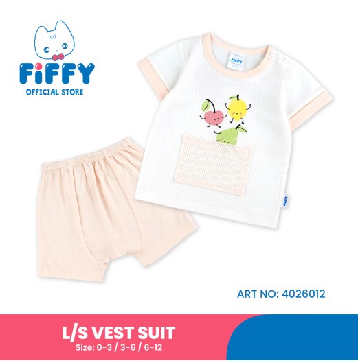 FIFFY FRUIT POCKET T-SHIRT SUIT BAJU BAYI (4026013) FIFFY FRUIT POCKET T-SHIRT SUIT BAJU BAYI (4026013)