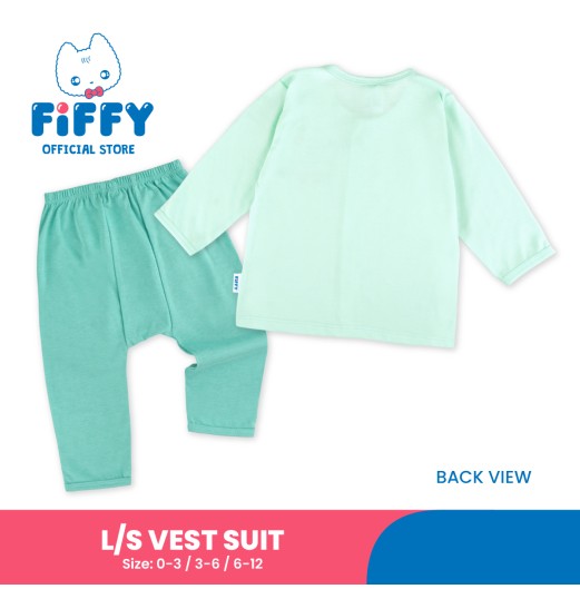 FIFFY JELLYFISH IN YOUR AREA LONG SLEEVE VEST SUIT BAJU BAYI (4026022)