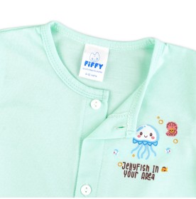 FIFFY JELLYFISH IN YOUR AREA LONG SLEEVE VEST SUIT BAJU BAYI (4026022)