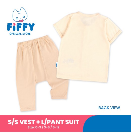 FIFFY OCEAN FRIENDSHIP SHORT SLEEVE VEST + LONG PANT SUIT BAJU BAYI (4026023) FIFFY OCEAN FRIENDSHIP SHORT SLEEVE VEST + LONG PANT SUIT BAJU BAYI (4026023)