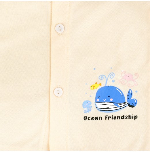 FIFFY OCEAN FRIENDSHIP SHORT SLEEVE VEST + LONG PANT SUIT BAJU BAYI (4026023) FIFFY OCEAN FRIENDSHIP SHORT SLEEVE VEST + LONG PANT SUIT BAJU BAYI (4026023)