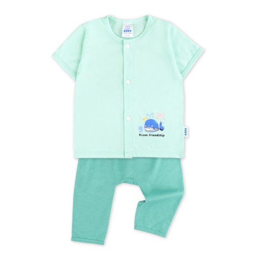 FIFFY OCEAN FRIENDSHIP SHORT SLEEVE VEST + LONG PANT SUIT BAJU BAYI (4026023) FIFFY OCEAN FRIENDSHIP SHORT SLEEVE VEST + LONG PANT SUIT BAJU BAYI (4026023)