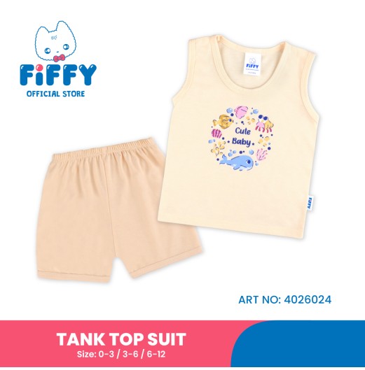 FIFFY OCEAN BABY TANK TOP SUIT BAJU BAYI (4026024) FIFFY OCEAN BABY TANK TOP SUIT BAJU BAYI (4026024)