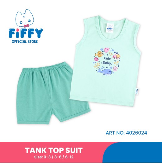 FIFFY OCEAN BABY TANK TOP SUIT BAJU BAYI (4026024) FIFFY OCEAN BABY TANK TOP SUIT BAJU BAYI (4026024)