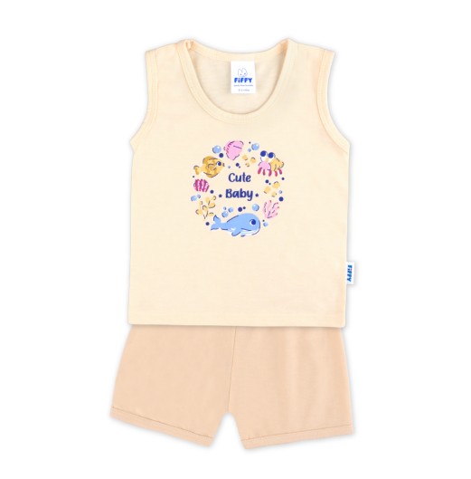 FIFFY OCEAN BABY TANK TOP SUIT BAJU BAYI (4026024) FIFFY OCEAN BABY TANK TOP SUIT BAJU BAYI (4026024)