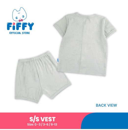 FIFFY SOFT SHORT SLEEVE VEST SUIT BAJU BAYI (4026801) FIFFY SOFT SHORT SLEEVE VEST SUIT BAJU BAYI (4026801)