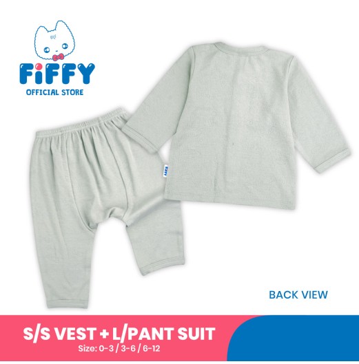 FIFFY SOFT LONG SLEEVE VEST SUIT BAJU BAYI (4026803) FIFFY SOFT LONG SLEEVE VEST SUIT BAJU BAYI (4026803)