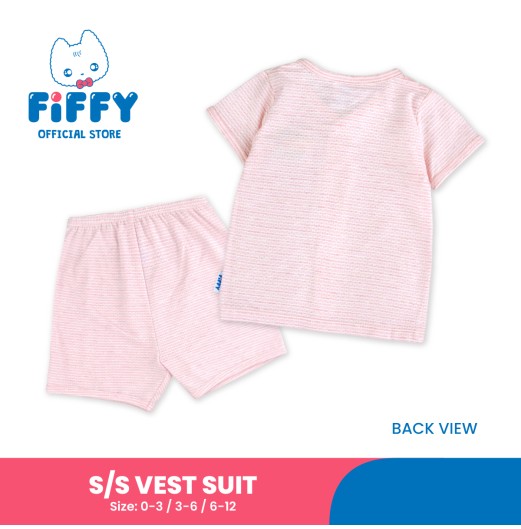 FIFFY CLASSIC SHORT SLEEVE VEST SUIT BAJU BAYI (4026804) FIFFY CLASSIC SHORT SLEEVE VEST SUIT BAJU BAYI (4026804)