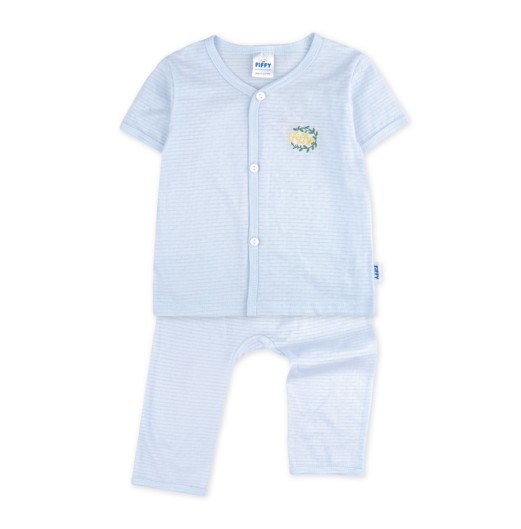 FIFFY GENTLE SHORT SLEEVE VEST + LONG PANT SUITBAJU BAYI (4026805) FIFFY GENTLE SHORT SLEEVE VEST + LONG PANT SUITBAJU BAYI (4026805)