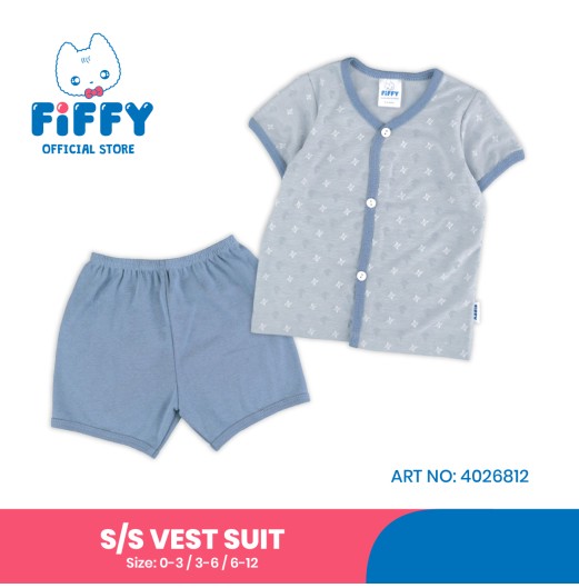 FIFFY STARRY BREEZE SHORT SLEEVE VEST SUIT BAJU BAYI (4026812)