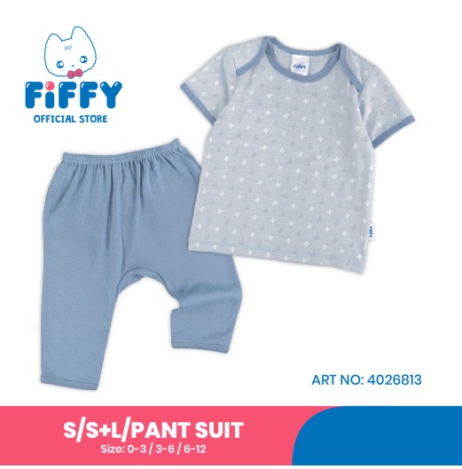 FIFFY STARRY BREEZE SHORT SLEEVE + LONG PANT SUIT BAJU BAYI (4026813)