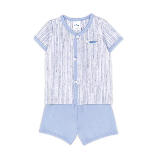  FIFFY TINY STRIPE SHORT SLEEVE VEST SUIT BAJU BAYI (4026819)