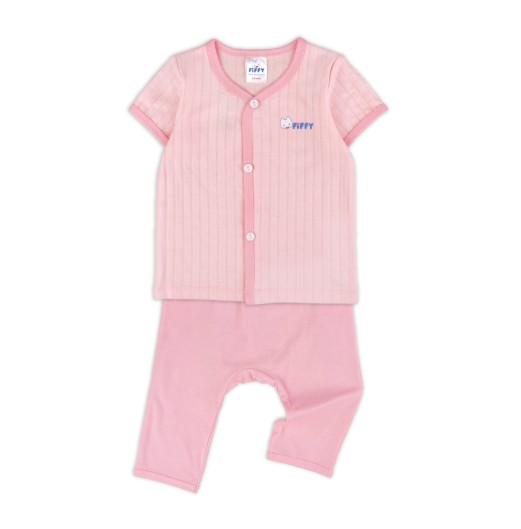 FIFFY COZY SHORT SLEEVE VEST + LONG PANT SUIT BAJU BAYI (4026820)