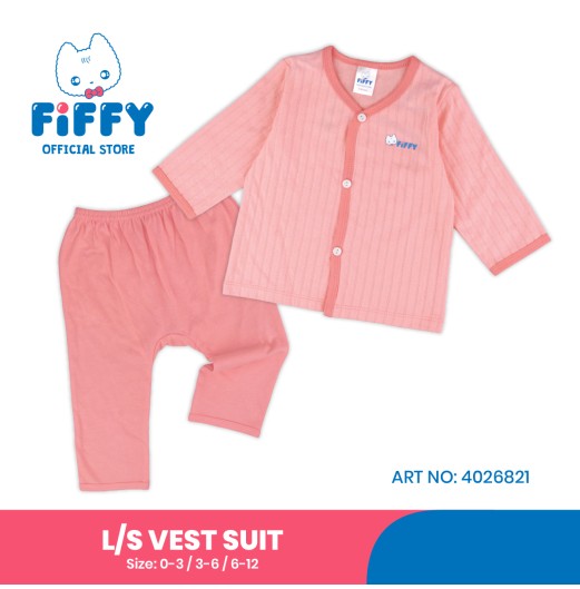 FIFFY MARSHMALLOW LONG SLEEVE VEST SUIT BAJU BAYI (4026821)