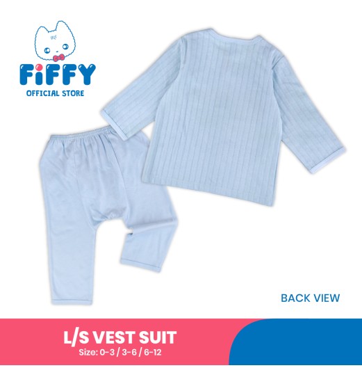FIFFY MARSHMALLOW LONG SLEEVE VEST SUIT BAJU BAYI (4026821)