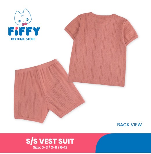 FIFFY COMFORT KNIT SHORT SLEEVE VEST SUIT BAJU BAYI (4026825)