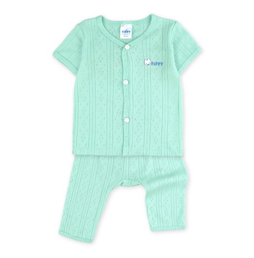 FIFFY COZY KNIT SHORT VEST + LONG PANT SUIT BAJU BAYI (4026826)