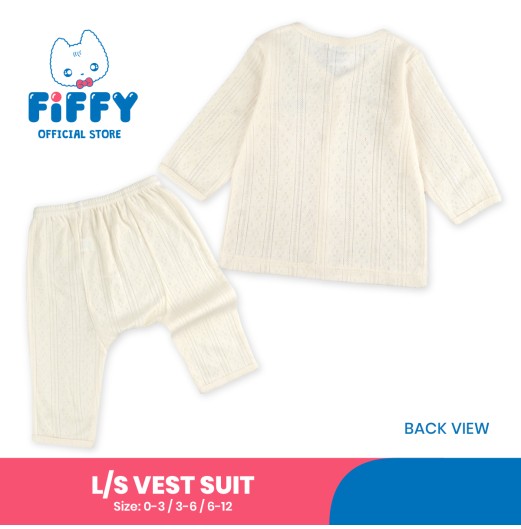 FIFFY PURE KNIT LONG SLEEVE VEST SUIT BAJU BAYI (4026827) FIFFY PURE KNIT LONG SLEEVE VEST SUIT BAJU BAYI (4026827)