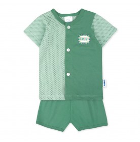 FIFFY CIRCUS BAJU BAYI SHORT SLEEVE VEST SUIT (4125029)