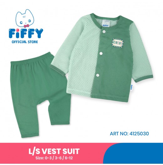 FIFFY CIRCUS BAJU BAYI LONG SLEEVE VEST SUIT (4125030)