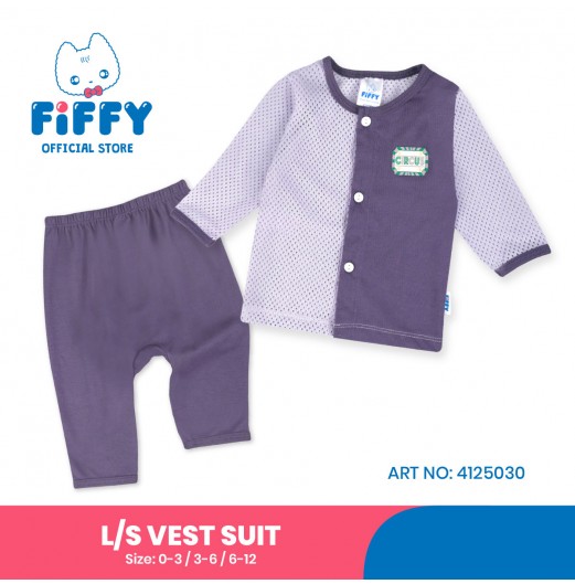 FIFFY CIRCUS BAJU BAYI LONG SLEEVE VEST SUIT (4125030)