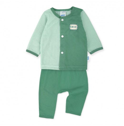 FIFFY CIRCUS BAJU BAYI LONG SLEEVE VEST SUIT (4125030)