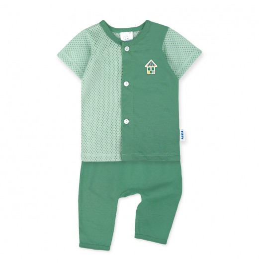FIFFY CIRCUS BAJU BAYI SHORT SLEEVE VEST + LONG PANT SUIT (4125031)