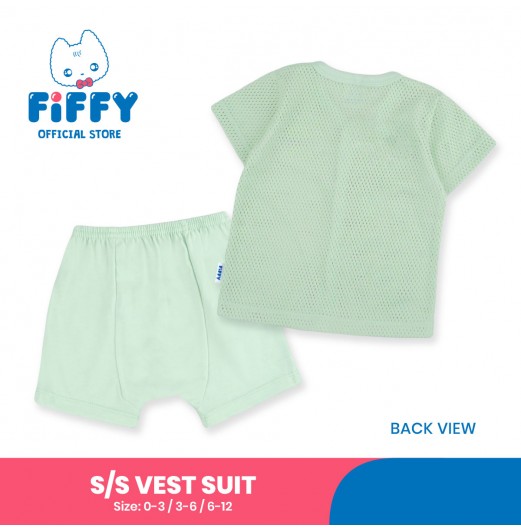 FIFFY SLEEPY STAR SHORT SLEEVE VEST SUIT BAJU BAYI (4125034)