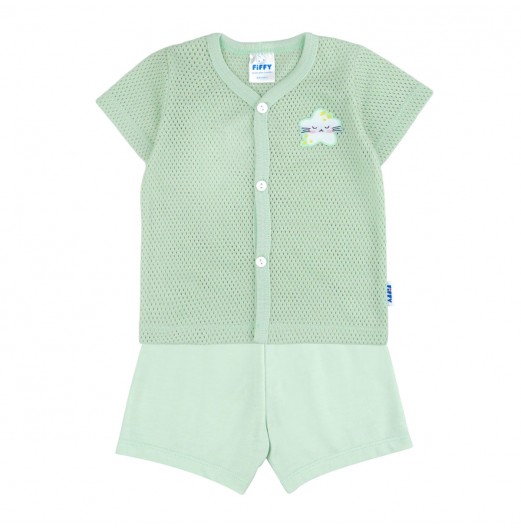 FIFFY SLEEPY STAR SHORT SLEEVE VEST SUIT BAJU BAYI (4125034)